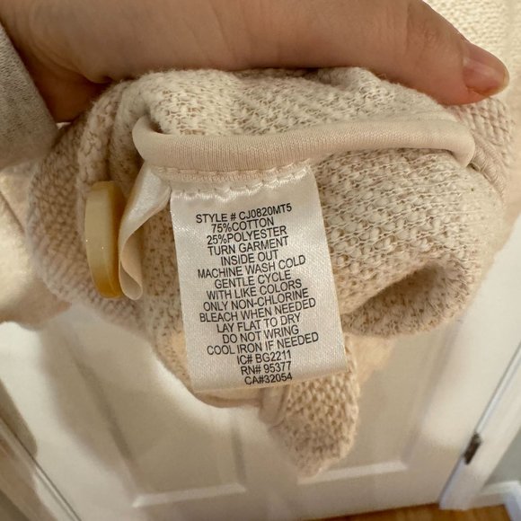 Sanctuary x Anthropologie Cream Light Weight Blazer - Size Medium - Picture 6 of 9